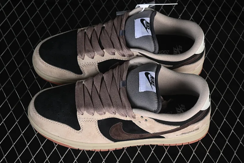 All Categories Nk SB Dunk Series Nk SB Dunk Low Low-top sneakers Nike SB Dunk Low Khaki black and gray hook Low-top casual sneakers HJ0367-200